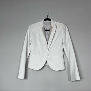 Express Women's White Cropped Blazer Size 6 Career Casual, business casual